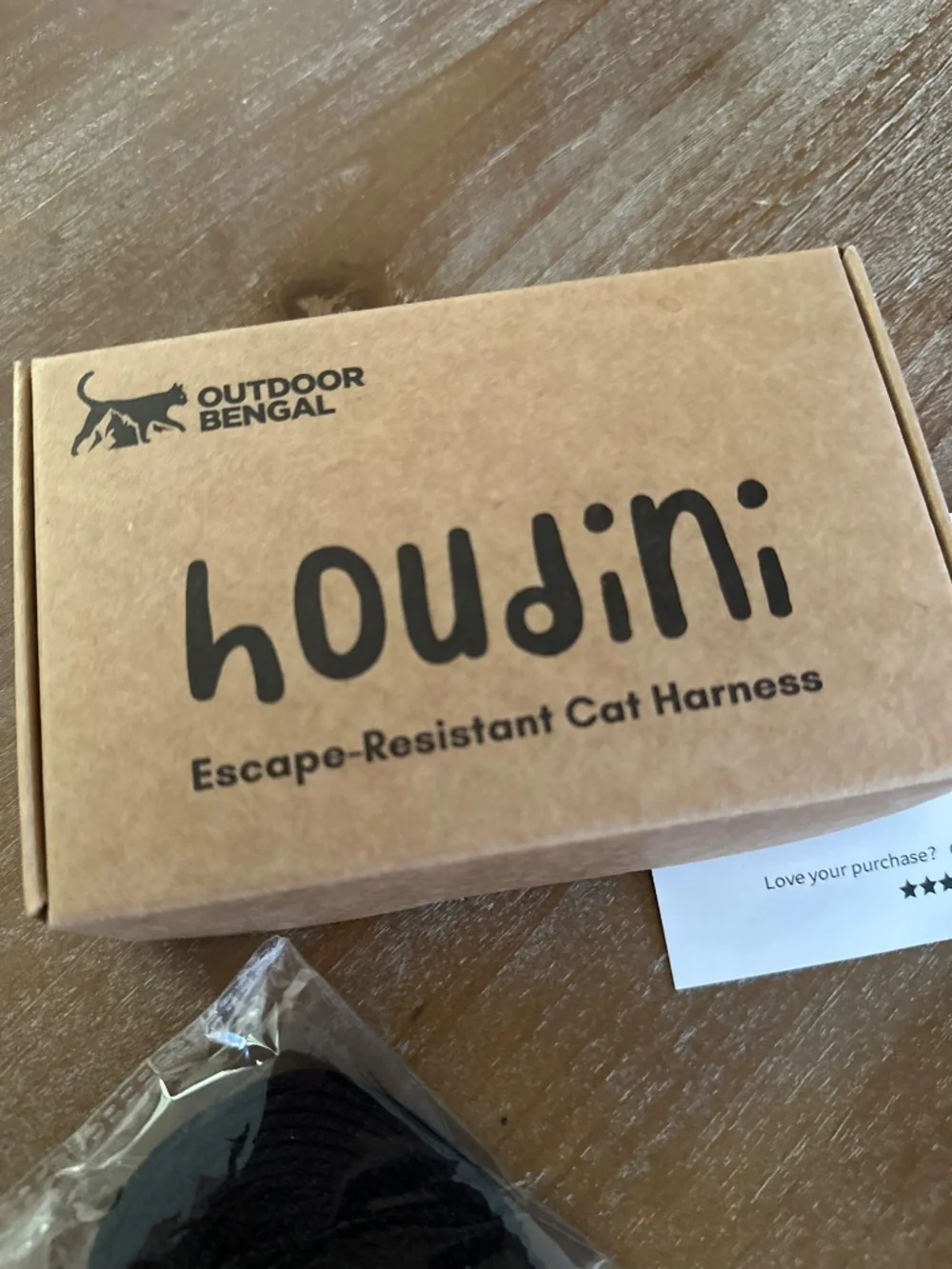 OUTDOOR Bengal Houdini Escape Proof Cat Harness - Black - Small